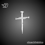 Nail Cross Sticker